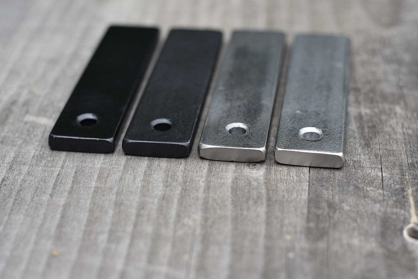 SQX1 - Squared-Twist Bath Towel Bar - Hand Forged Minimalist Steel Towel Holder