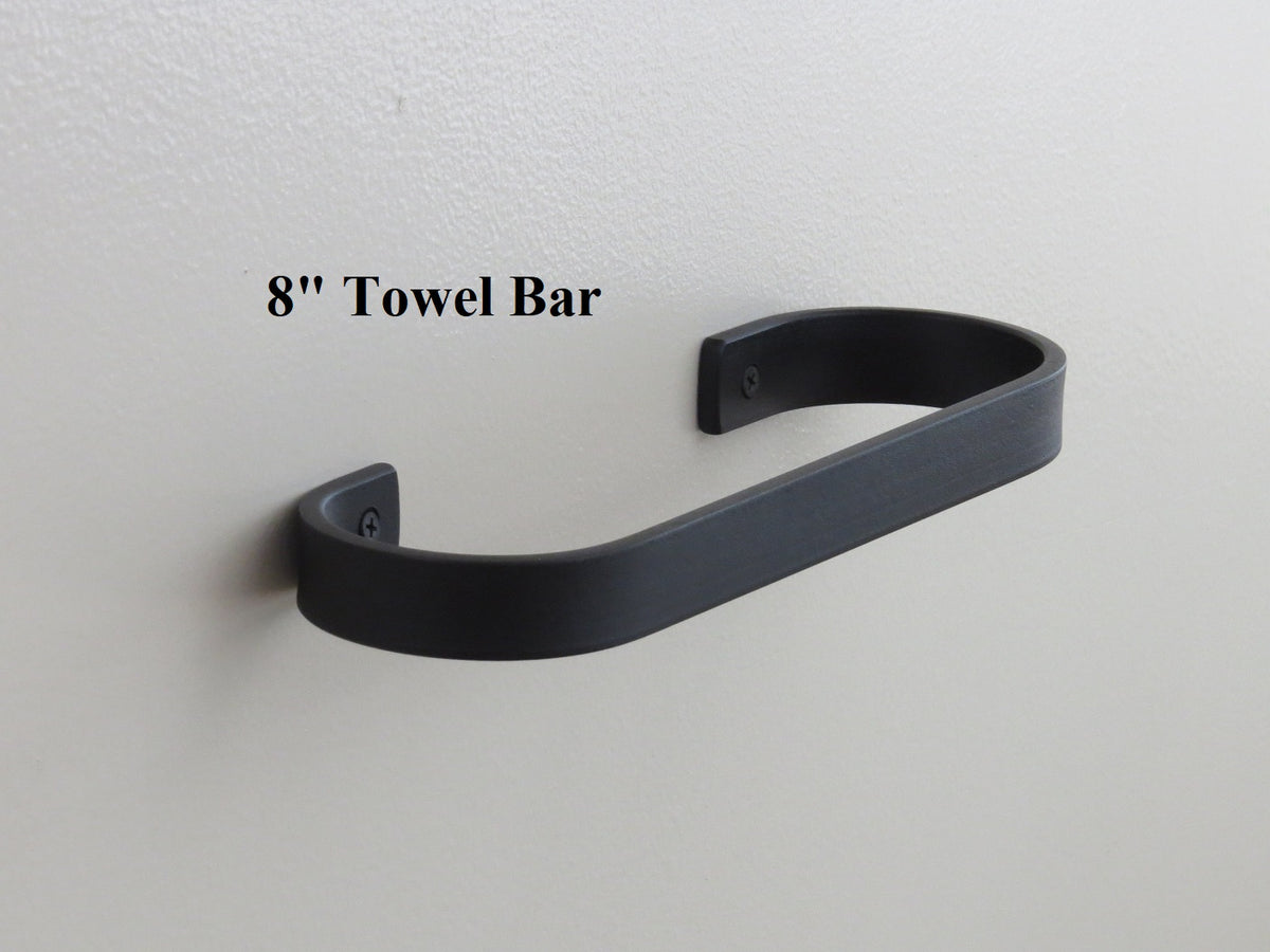 RND1 Towel Bar Hand Steel Towel Bar several sizes to choo Adirondack Blacksmith, LLC