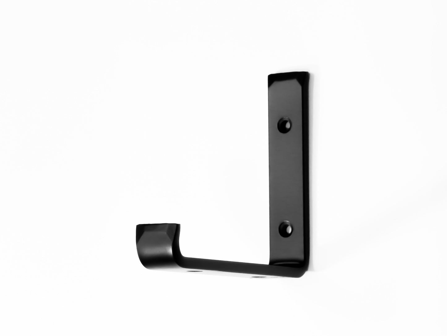 AUSJ - Ausable "J" Shelf Brackets (1" wide) - Hand Forged Industrial bracket - 3.5" - 12" sizes - Rustic Kitchen Bracket - Open Shelving