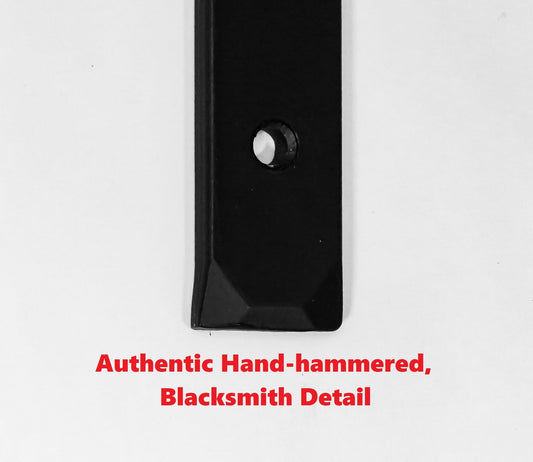 AUSJ - Ausable "J" Shelf Brackets (1" wide) - Hand Forged Industrial bracket - 3.5" - 12" sizes - Rustic Kitchen Bracket - Open Shelving