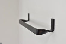 Load image into Gallery viewer, SQX1 - Squared-Twist Bath Towel Bar - Hand Forged Minimalist Steel Towel Holder
