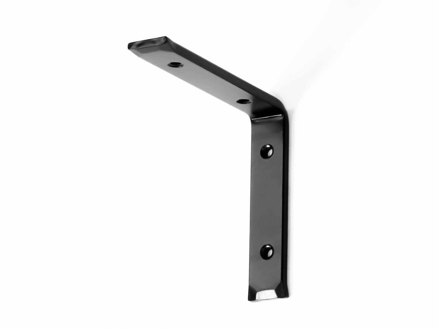 AUSL - Ausable "L" Shelf Brackets (1" wide) - Hand Forged Industrial bracket - 3" - 12" sizes - Rustic Kitchen Bracket - Open Shelving