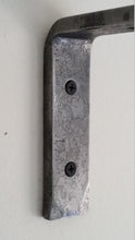 Load image into Gallery viewer, AUSJ - Ausable &quot;J&quot; Shelf Brackets (1&quot; wide) - Hand Forged Industrial bracket - 3.5&quot; - 12&quot; sizes - Rustic Kitchen Bracket - Open Shelving
